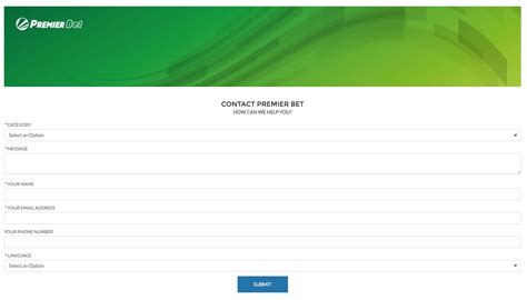Contact Premier Bet.
